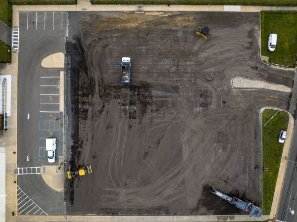 Parking Lot Excavation in Lawrence