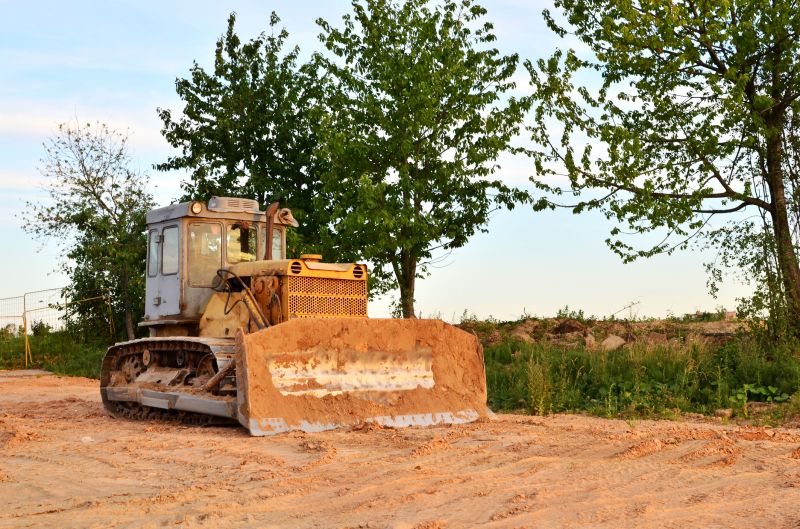 Bulldozer Land Grading